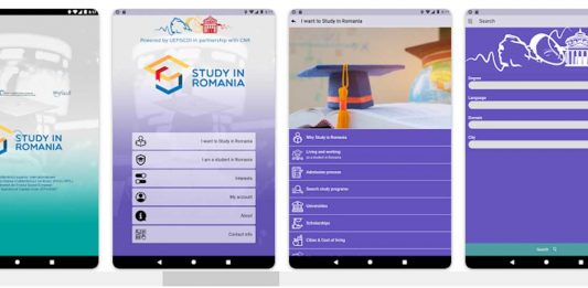 Aplicație de mobil pentru tineri interesați de studii în universități din România