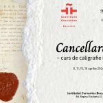 Curs de caligrafie la Institutul Cervantes din București