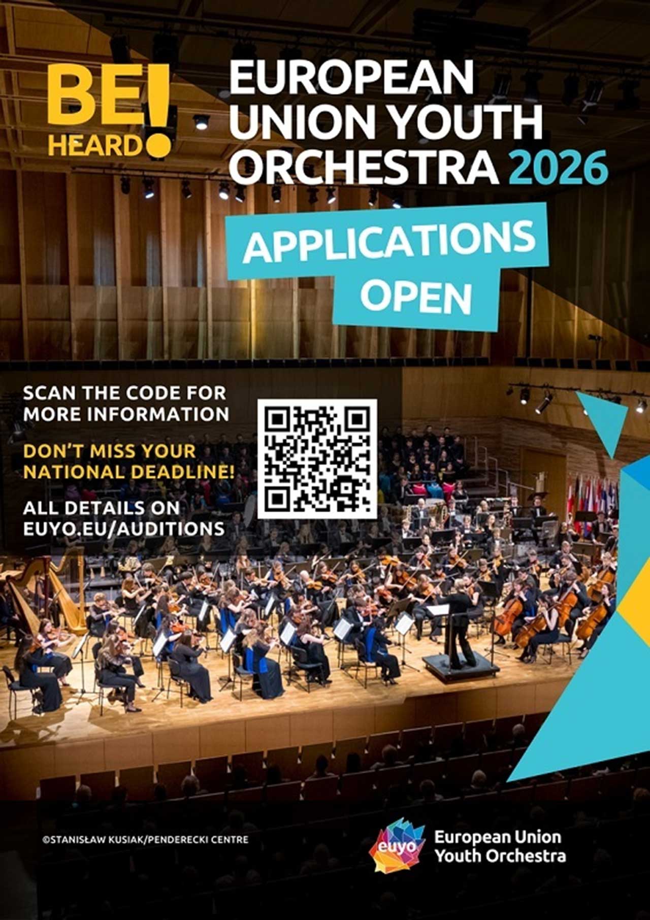 Selecție pentru Orchestra de Tineret a Uniunii Europene