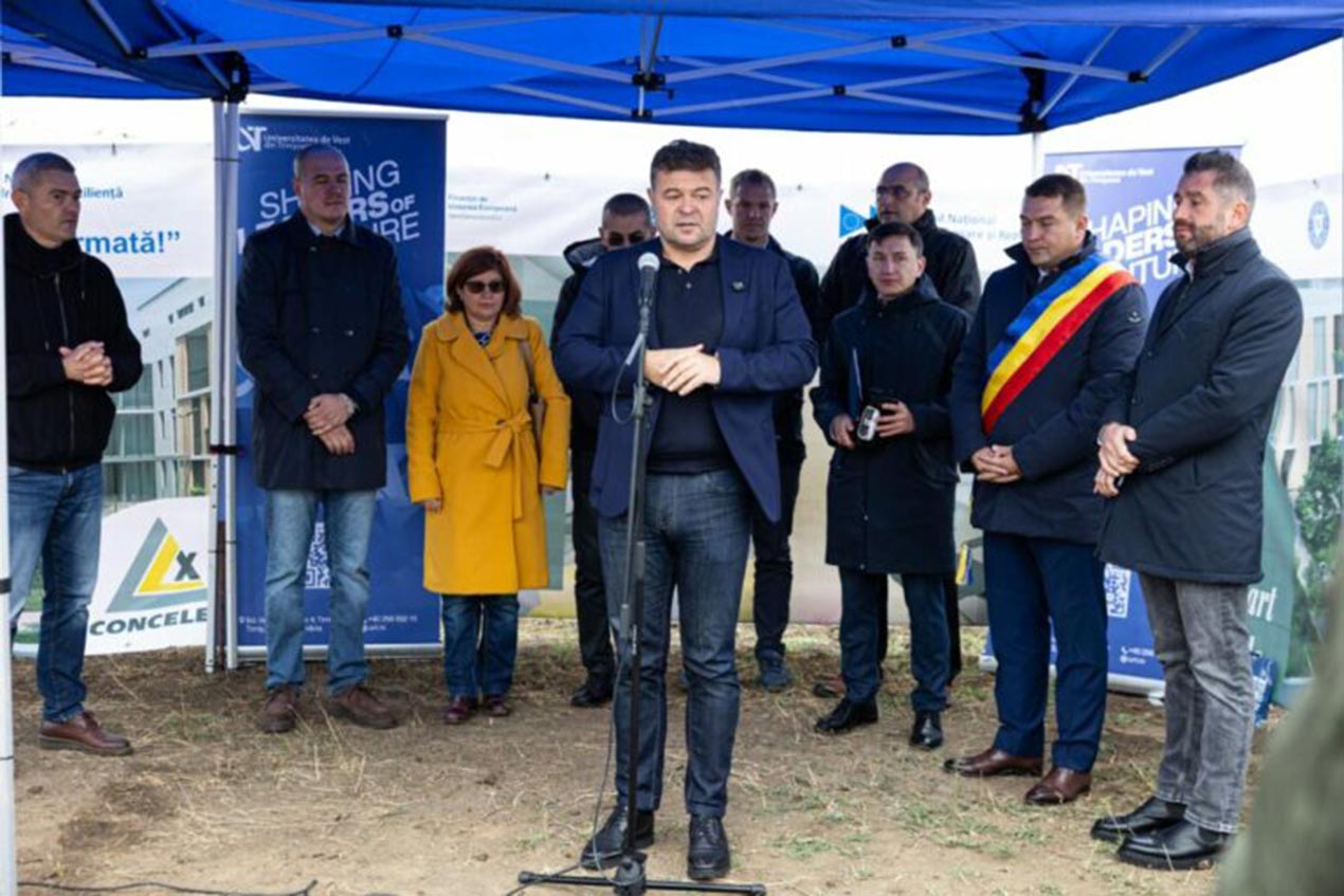 A început construcția a două cămine la Universitatea de Vest din Timișoara