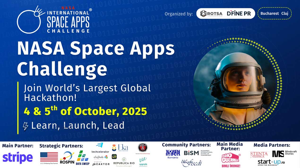 Studenți, profesioniști și antreprenori români, la NASA Space Apps Challenge 2025
